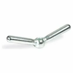 J.W. Winco GN206 Malleable Iron Clamp Nut Tapped 25mm D 87mm L