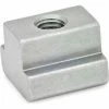 J.W. Winco DIN 508 T-Slot Nuts, Steel, Plain, M8, 9/16"W x 1/2"H