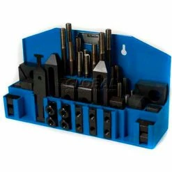 Import 52 Pc Step Block & Clamp Set W/Fitted Rack 1/2"-13 for 11/16" Slot